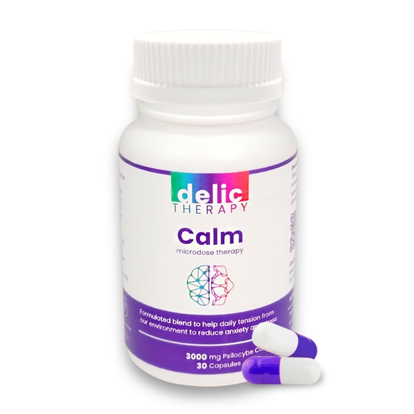 DELIC THERAPY – CALM SHROOM CAPSULES 3000MG